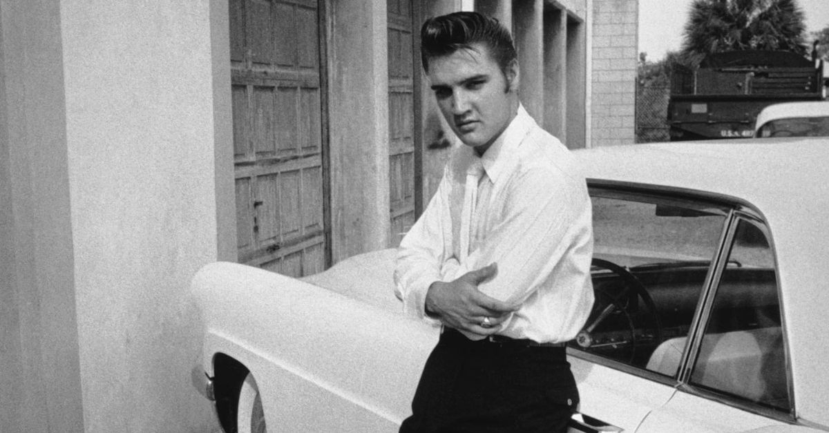 Elvis with car