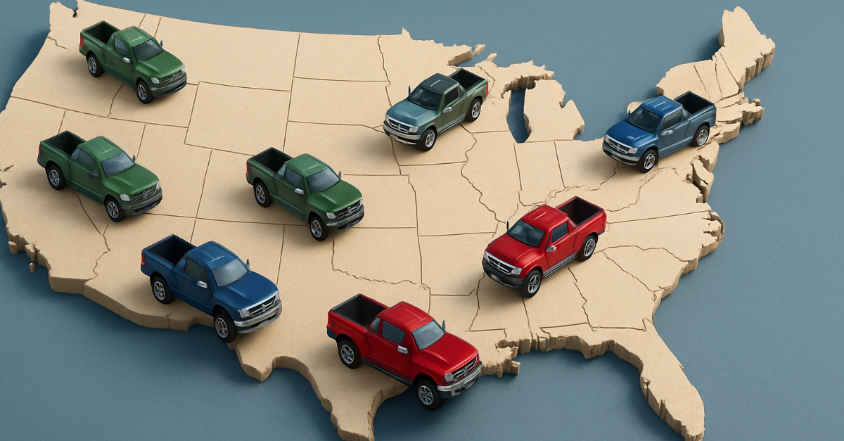The States With The Most Pickup Trucks—Ranked According To Data