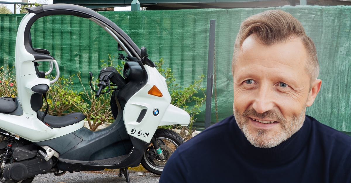 BMW C1 is the rare enclosed scooter manufactured by Bertone for BMW with an emphasis on safety.