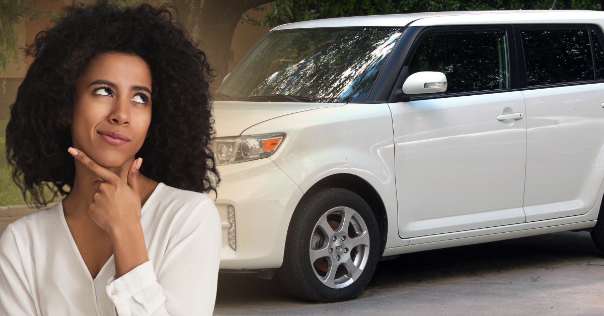 White Japan Toyota Scion XB