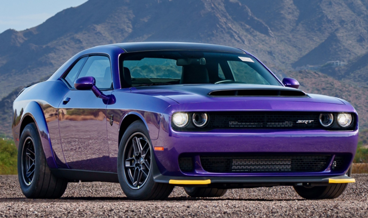 Dodge Challenger Demon 170 parked showing the front of the car