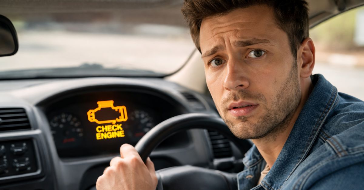 Car trouble concern in the driver's seat