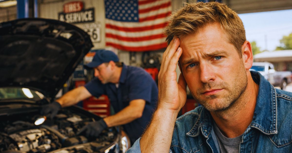 Mechanic, man worried