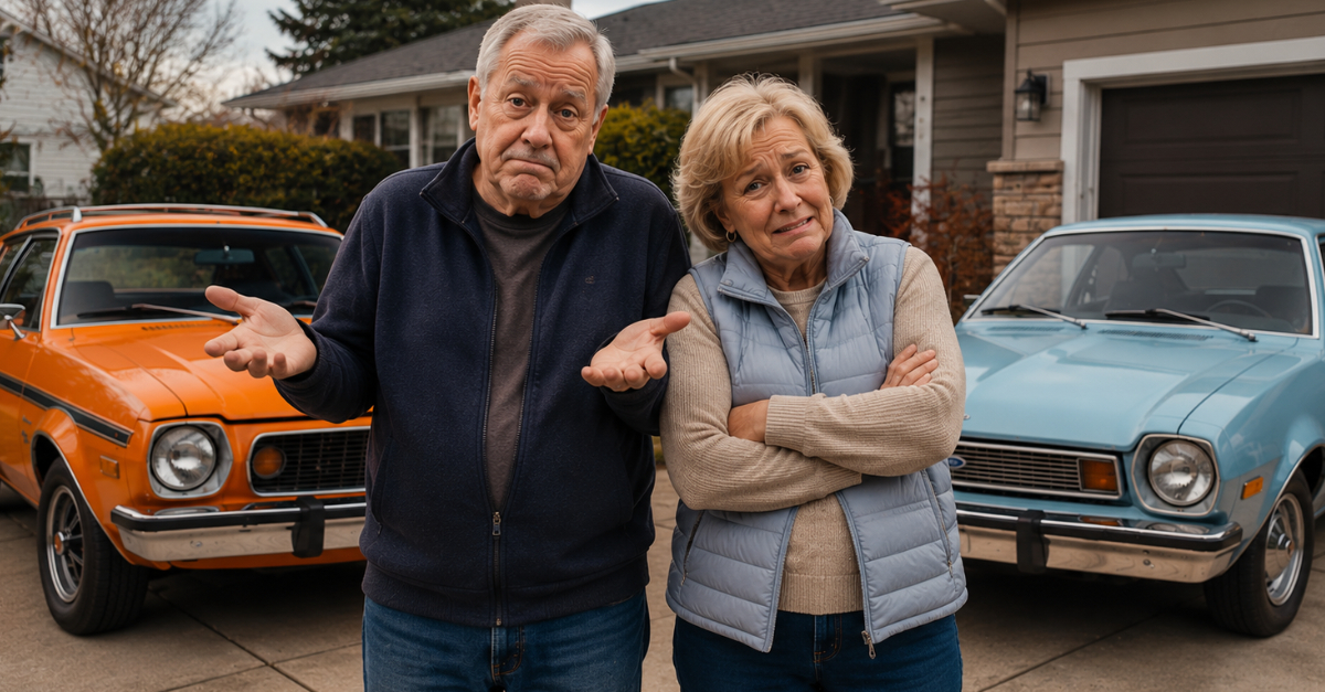 Boomer couple embarrassed by cars they used to like