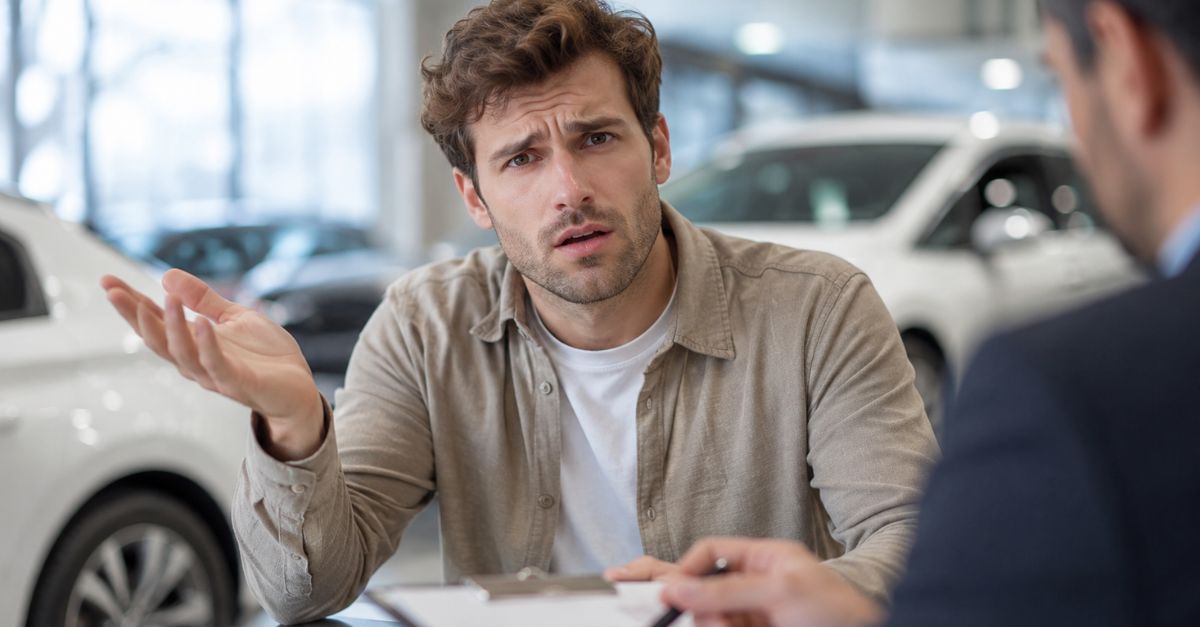 Car dealership consultation confusion