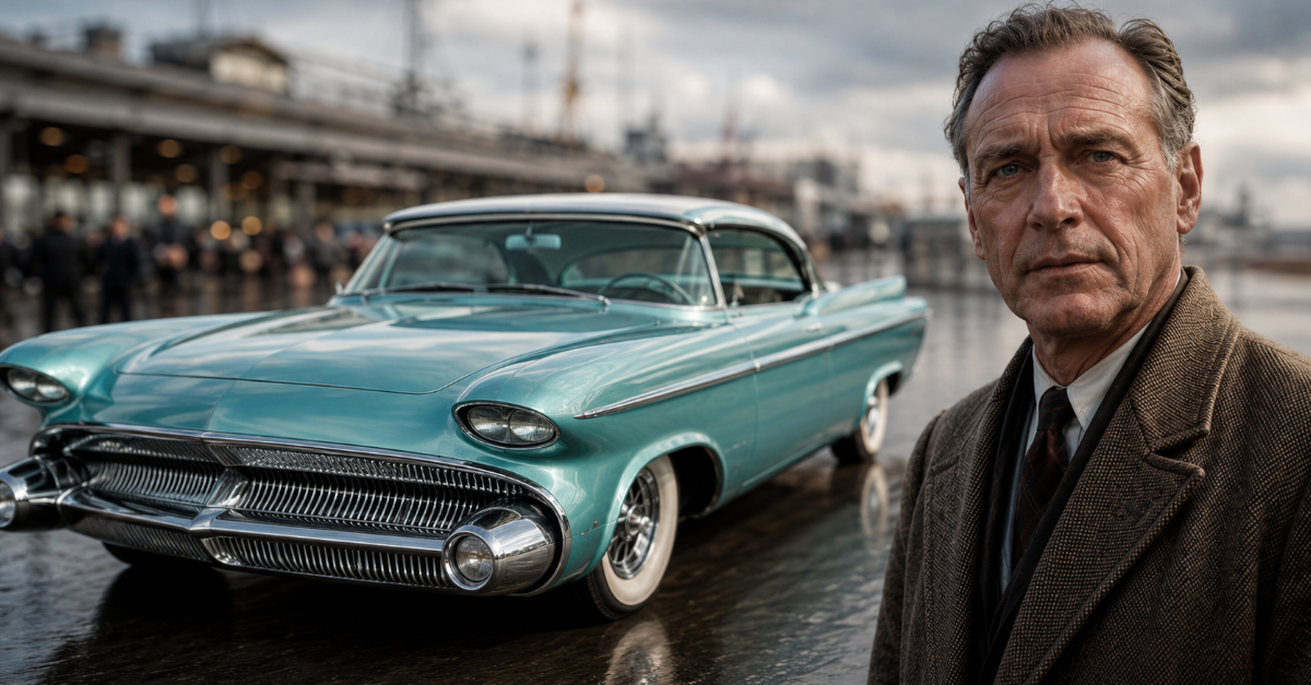 Chrysler Norseman, Man in foreground looking at camera