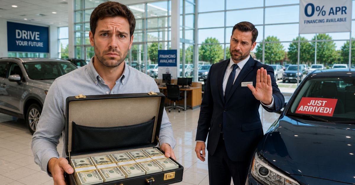 My dealership won't let me pay cash