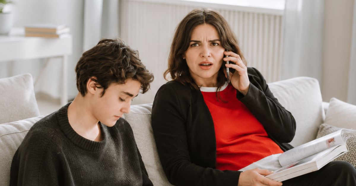Mother And Teenage Son