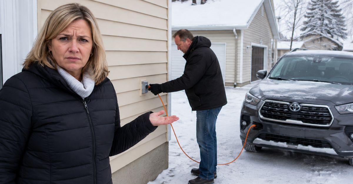 My neighbor keeps plugging his block heater into my outdoor outlet during winter